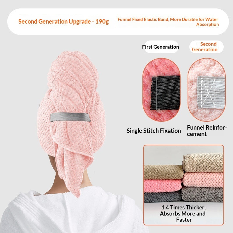 Gentle Microfiber Hair Towel for Frizz-Free, Healthy Hair