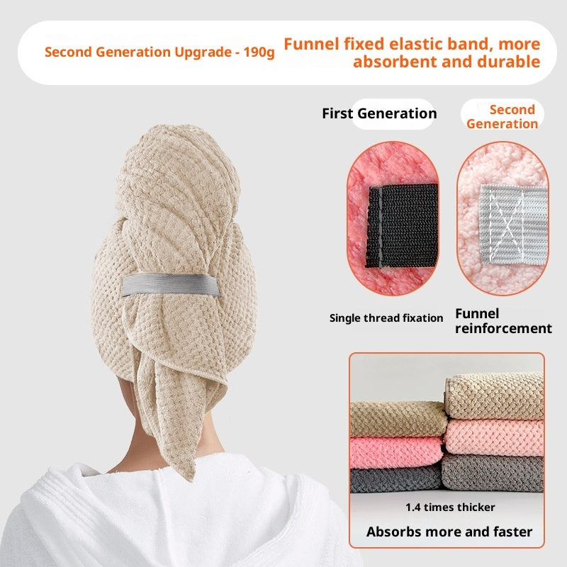 Gentle Microfiber Hair Towel for Frizz-Free, Healthy Hair