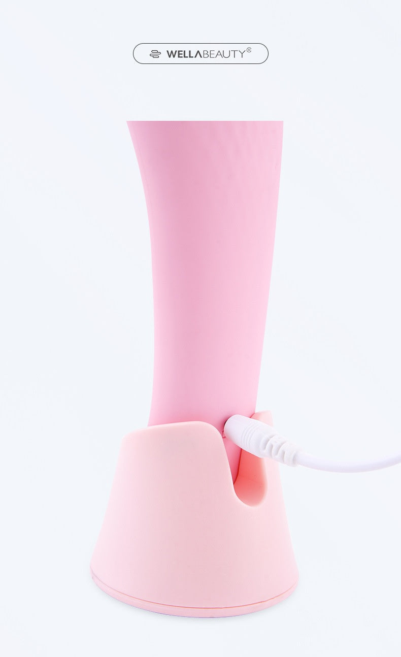 Heated Electrical Silicone Face Cleansing Brush for Daily Glow