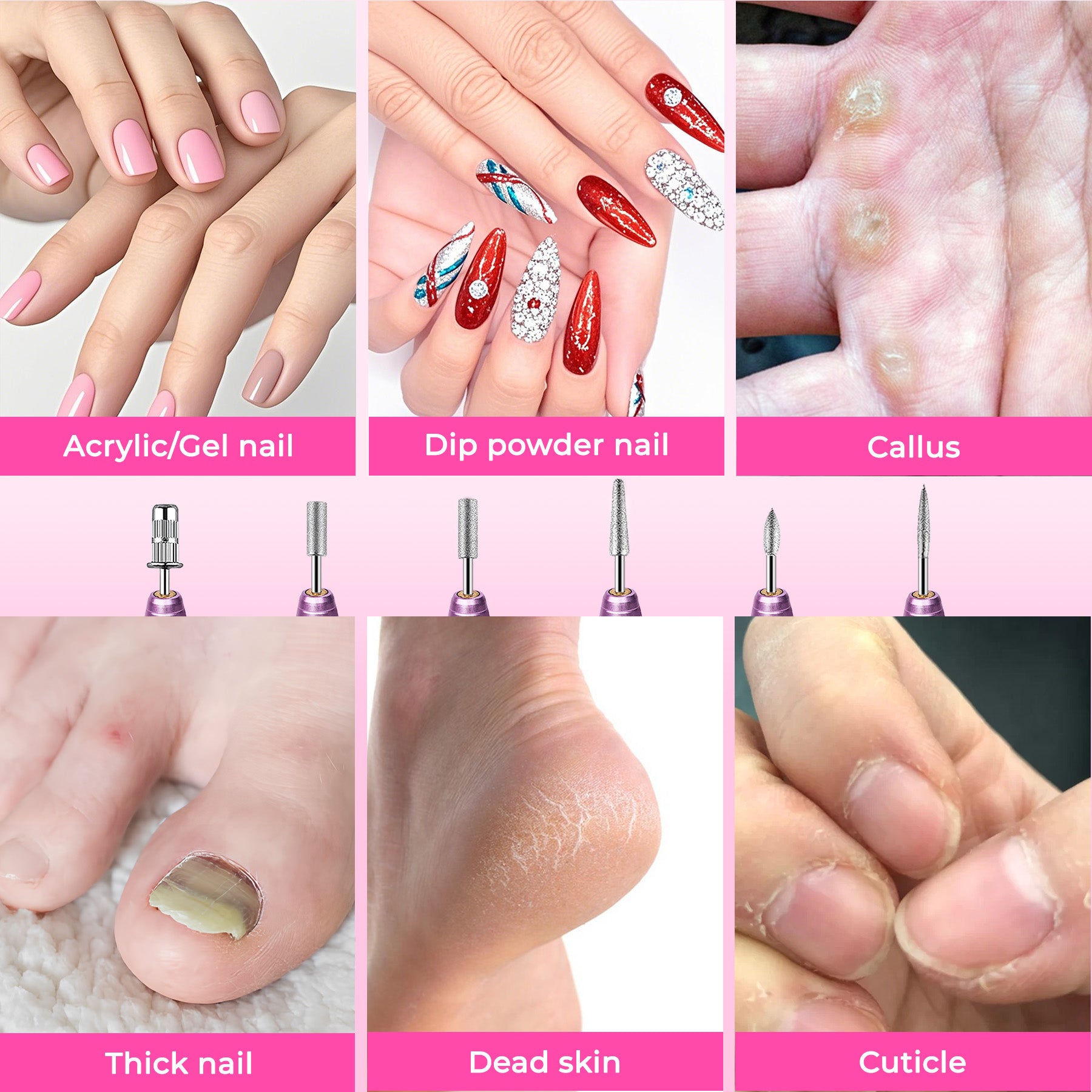 Portable Electric Nail Drill Kit for Salon-Quality Nails