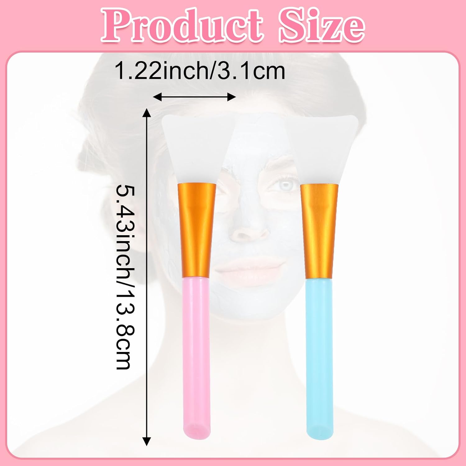 Reusable Silicone Face & Body Mask Applicator Brush