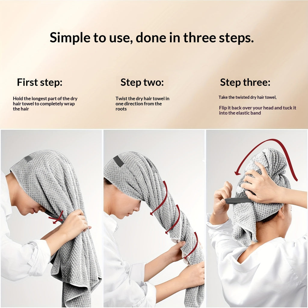 Gentle Microfiber Hair Towel for Frizz-Free, Healthy Hair