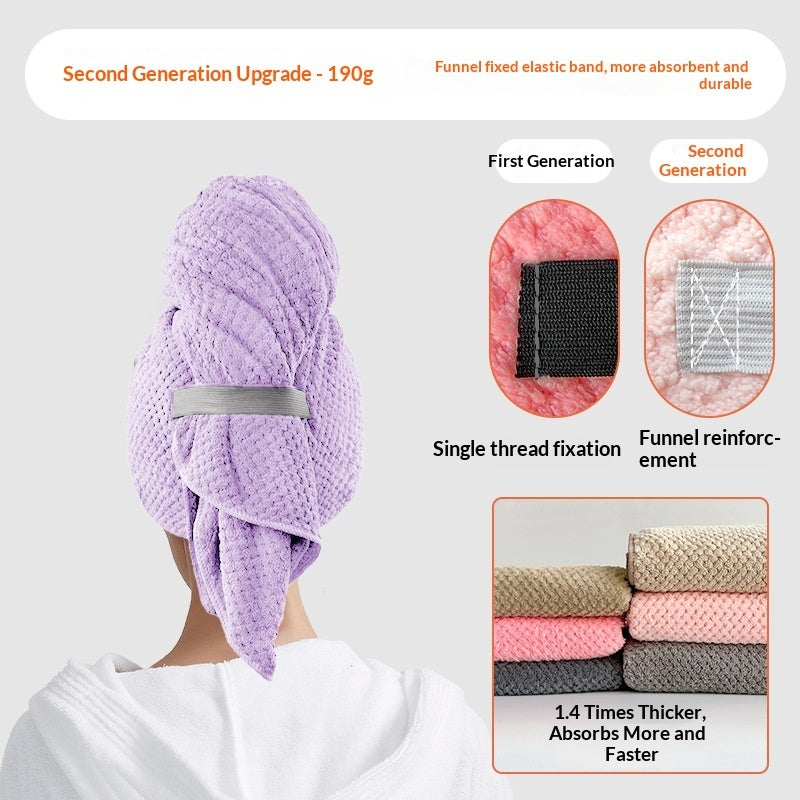 Gentle Microfiber Hair Towel for Frizz-Free, Healthy Hair