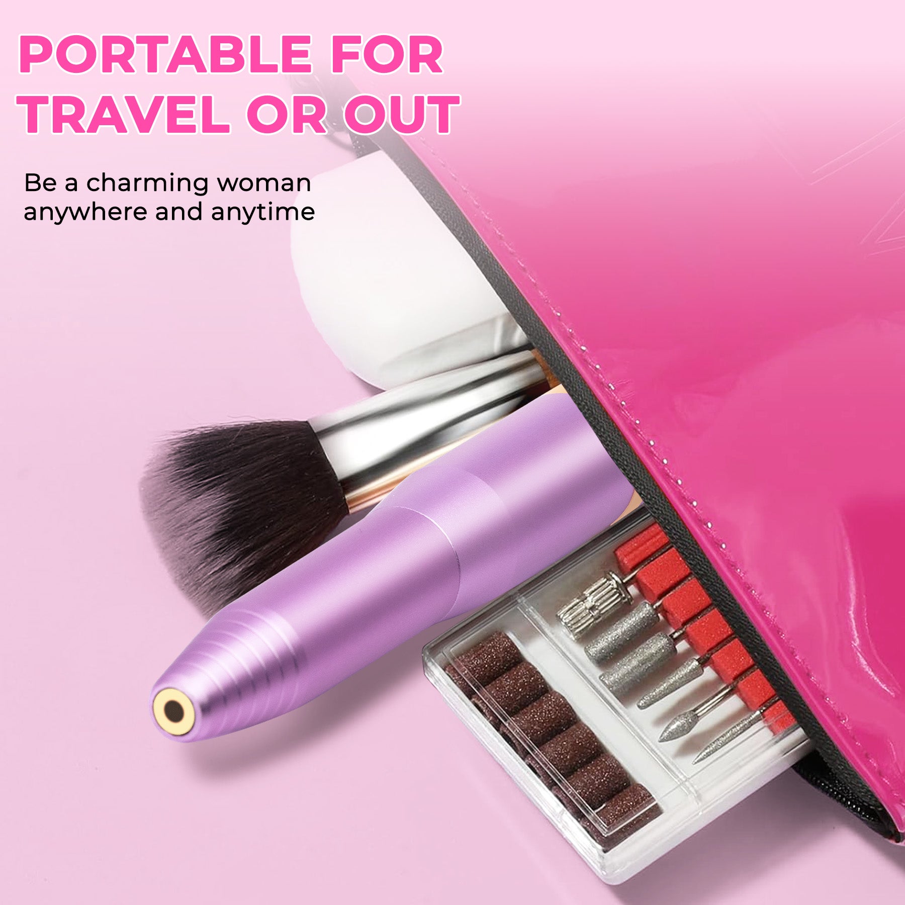 Portable Electric Nail Drill Kit for Salon-Quality Nails