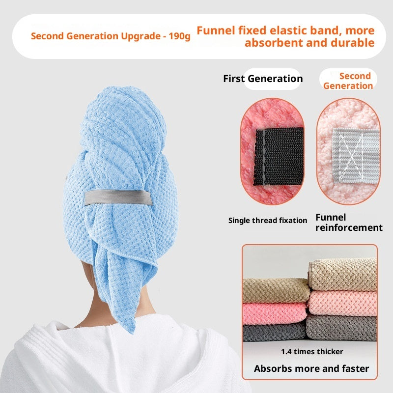 Gentle Microfiber Hair Towel for Frizz-Free, Healthy Hair