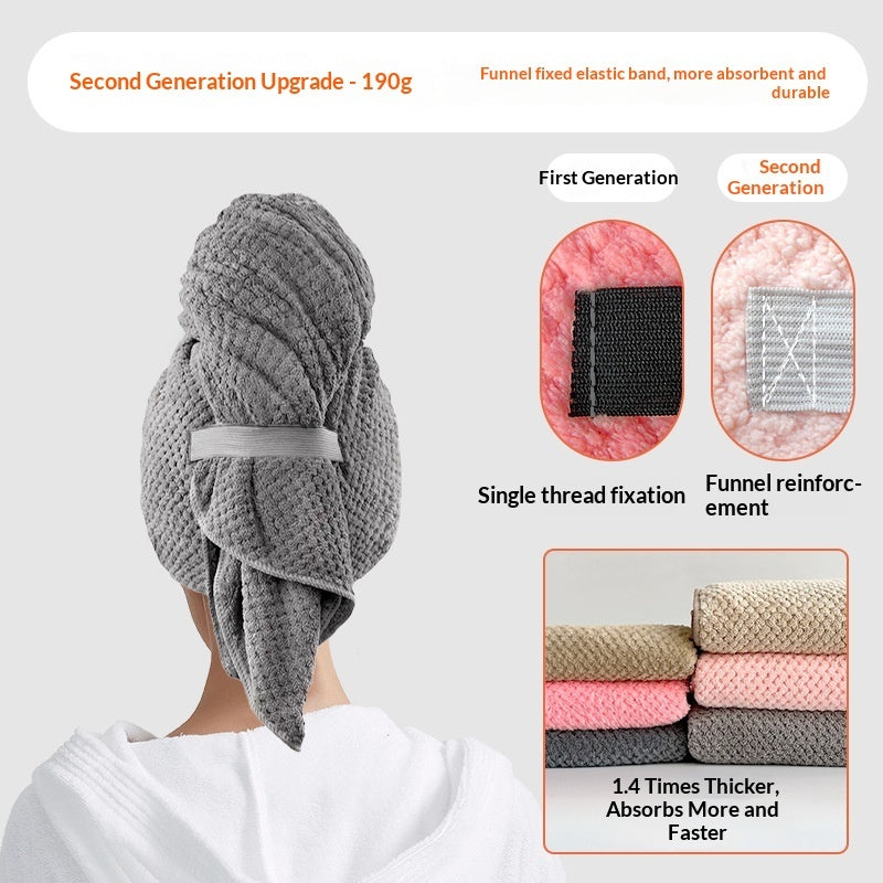 Gentle Microfiber Hair Towel for Frizz-Free, Healthy Hair