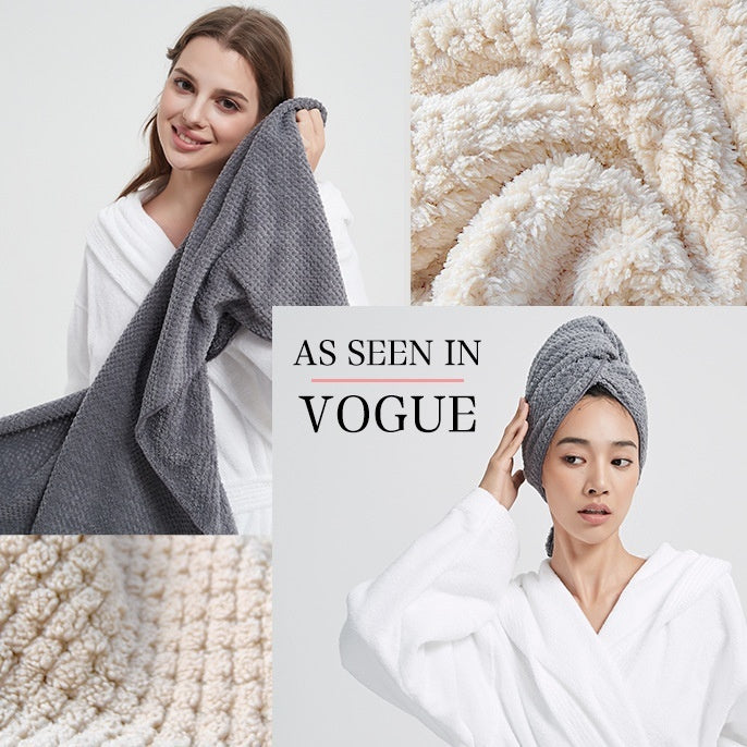 Gentle Microfiber Hair Towel for Frizz-Free, Healthy Hair