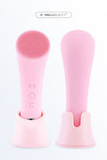 Heated Electrical Silicone Face Cleansing Brush for Daily Glow